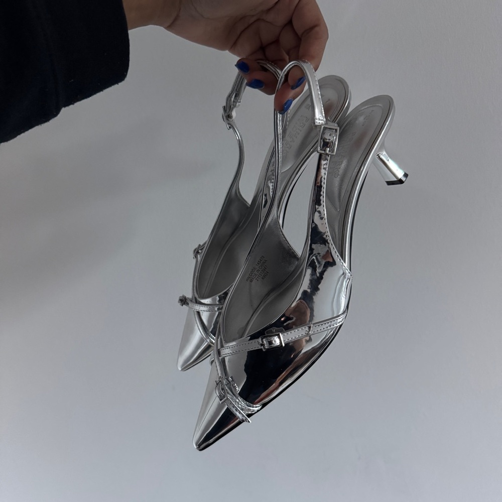 Primark Silver Heels for a Chic Look